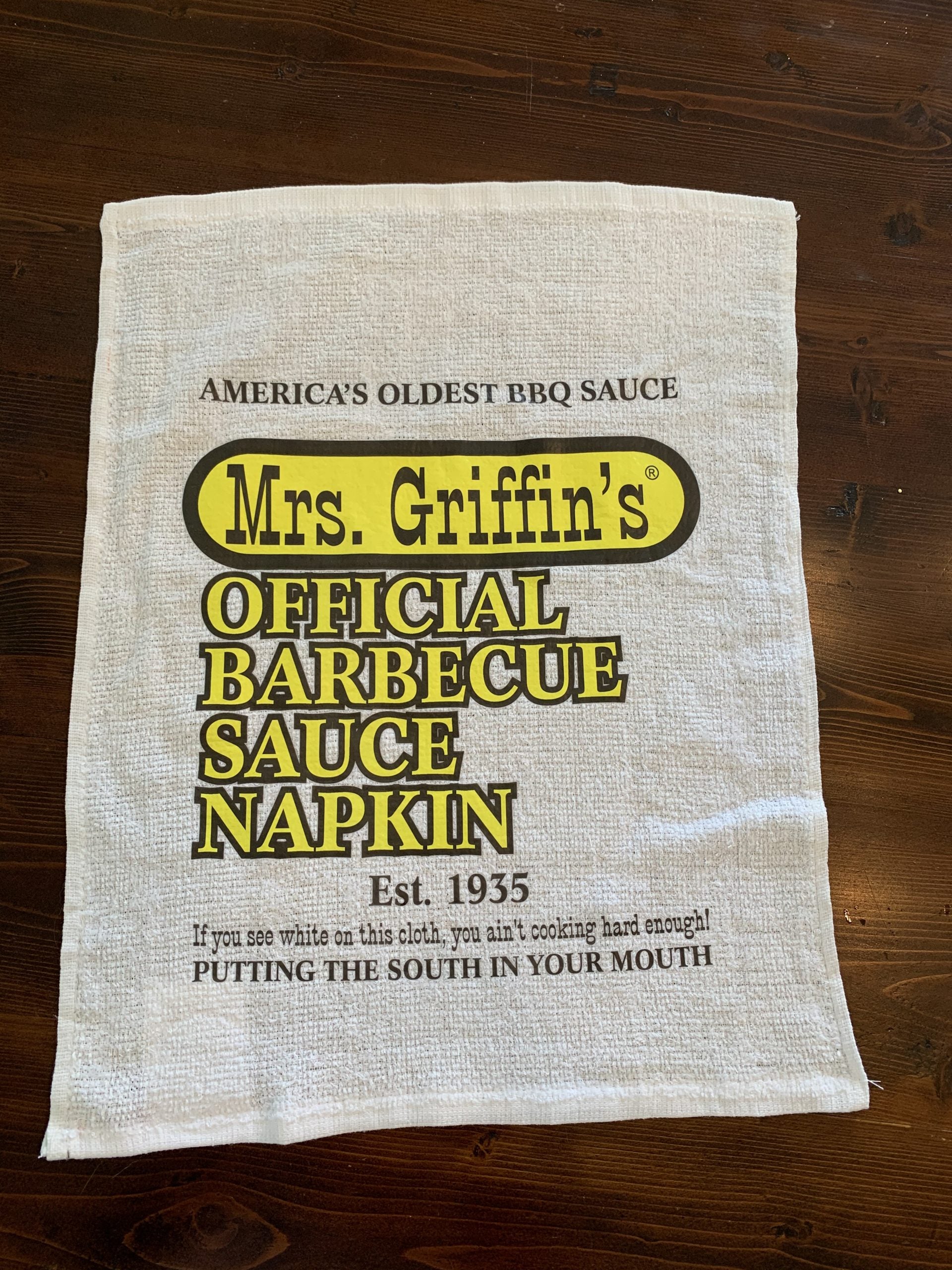 Mrs. Griffins Official BBQ Napkin!