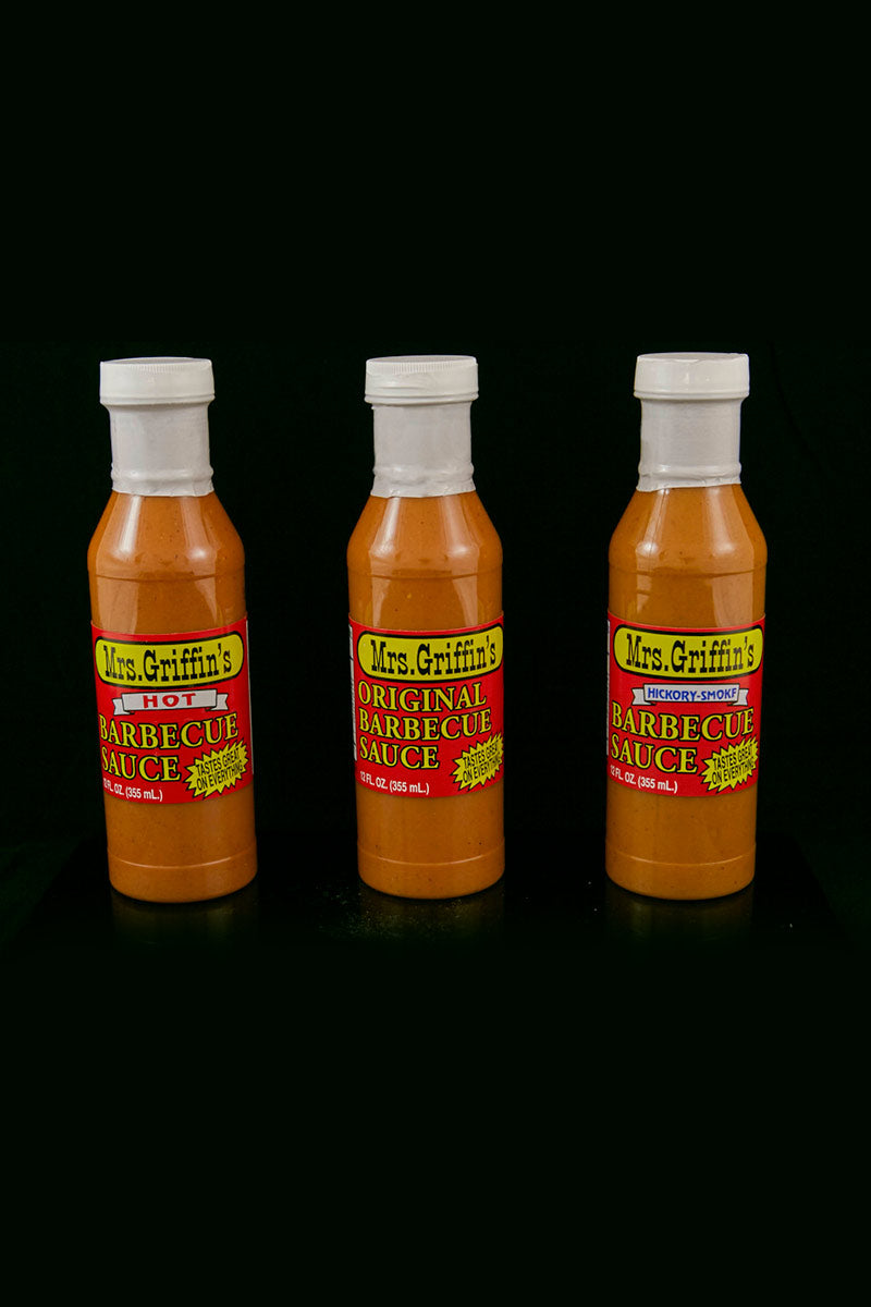 Mrs. Griffins Barbecue Sauce – 3 Pack of Flavor – 12oz